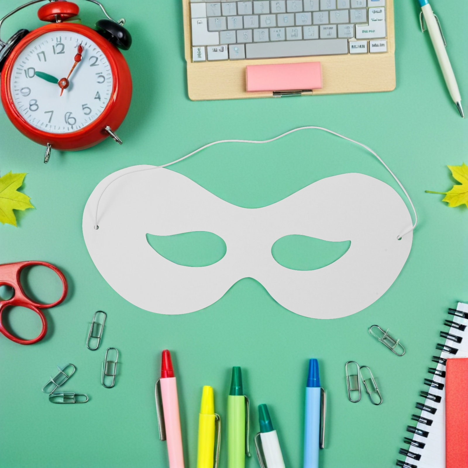 Kids Face Mask - 40Pcs Topeng Kertas Putih untuk Anak-anak