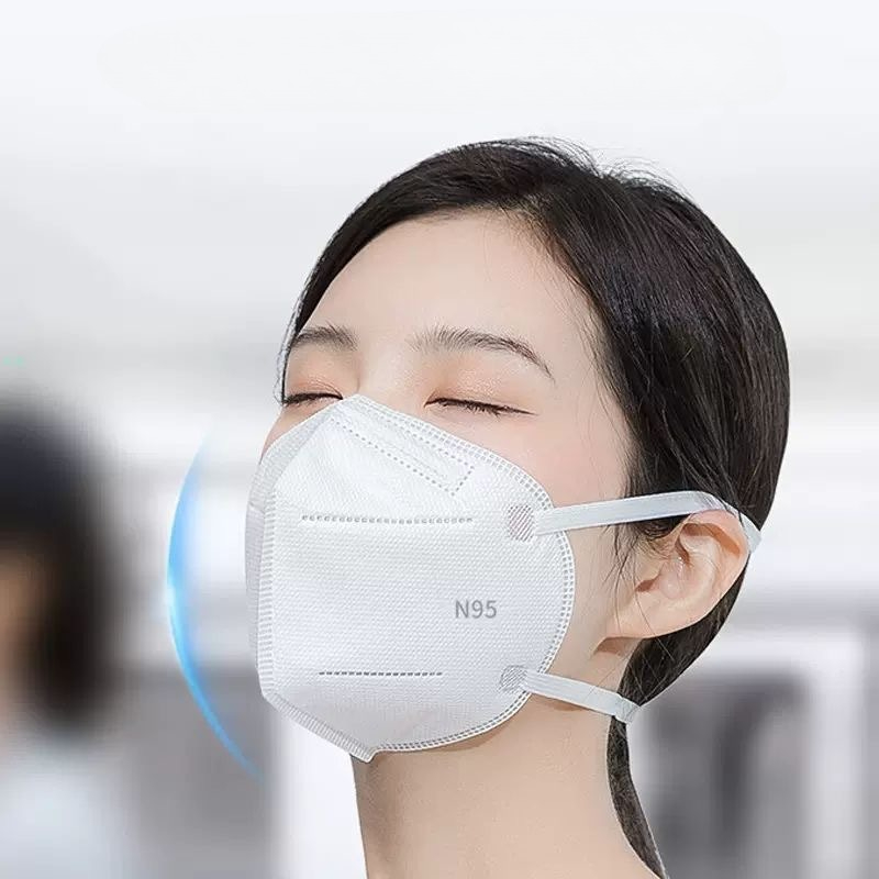 Kn95 Respirator Mask - Respirator KN95 Sekali Pakai 50 Buah