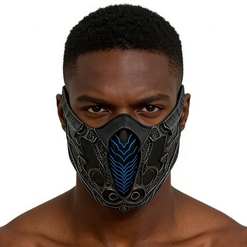 Respirator Half Face - Topeng Setengah Wajah Mortal Kombat Cosplay