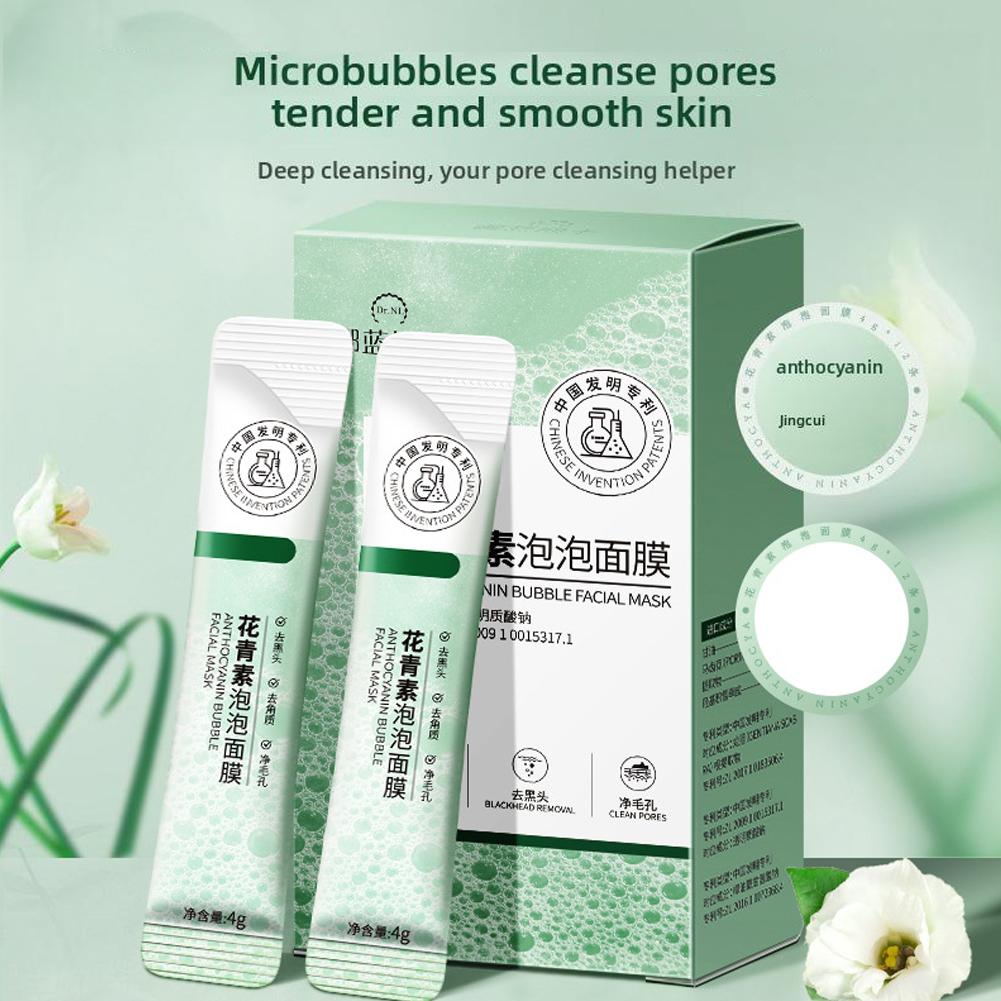 Face Mask Storage Box - Masker Wajah Bubble Anthocyanin Melembapkan Anti-keriput