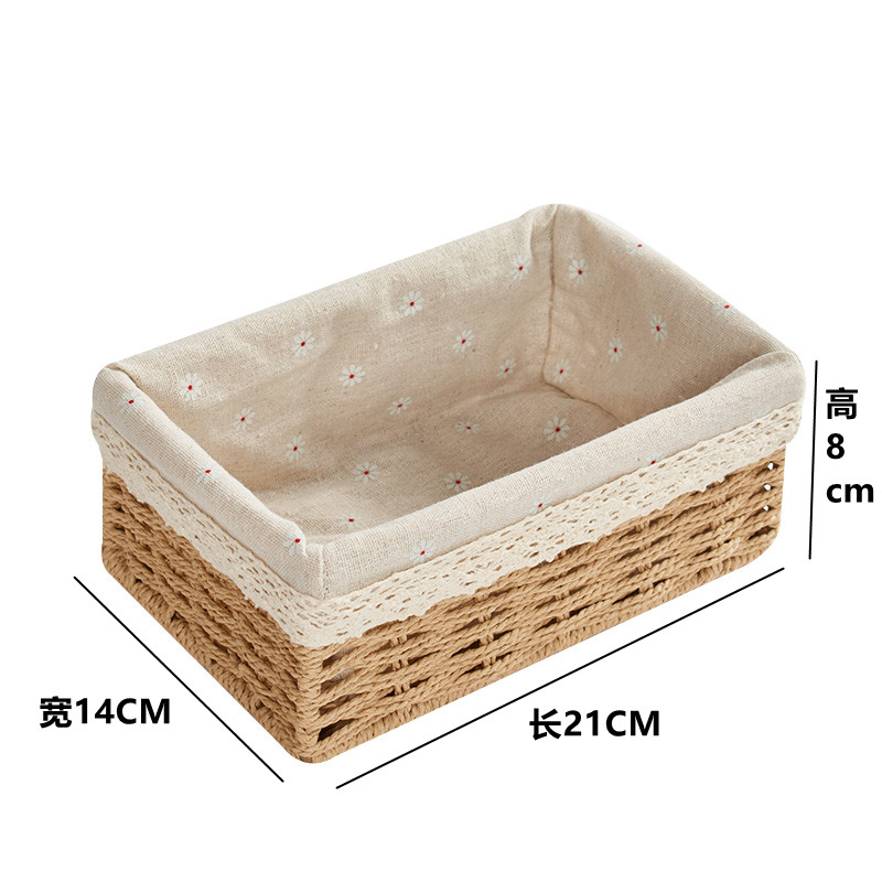 Face Mask Storage Box - Keranjang Penyimpanan Anyaman Rotan Jepang, Organizer