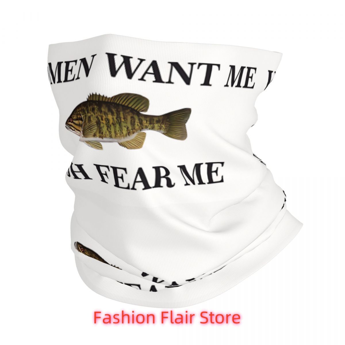 Neck Gaiter Face Cover - Syal Wajah Pelindung Leher Ikan Penutup