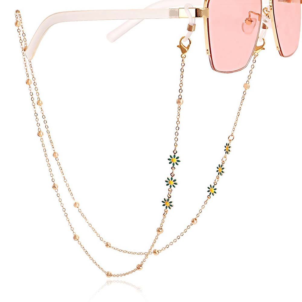 Mask Lanyard Adjustable - Tali Kacamata Bunga Warna-warni Dekorasi Lucu