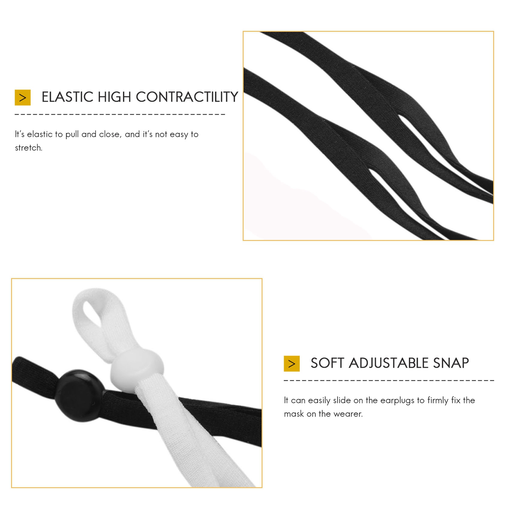 A27F-2000 Buah Tali Karet Jahi - Mask Lanyard Adjustable ulasan dan harga