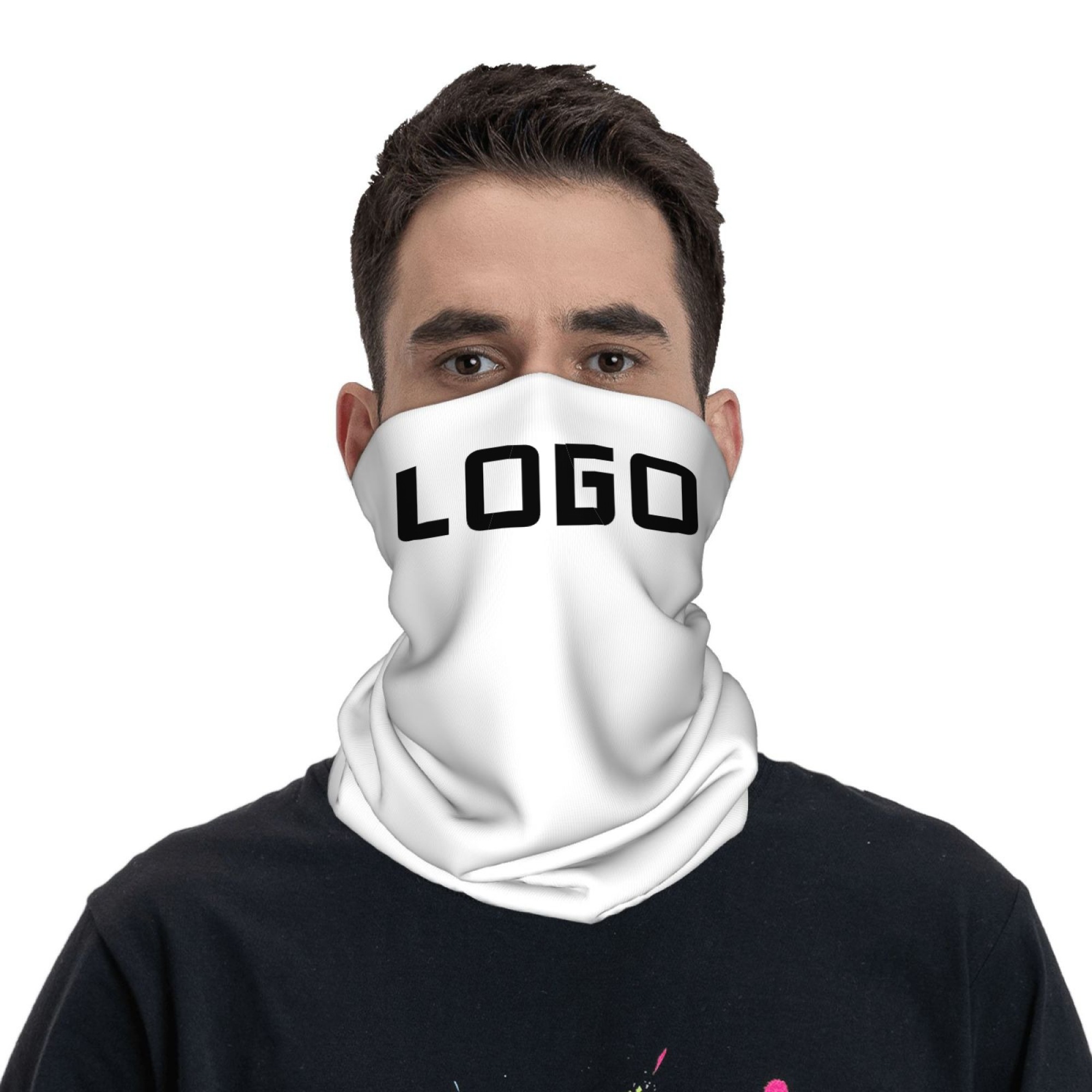Logo Foto Kustom Tanpa Jahitan - Neck Gaiter Face Cover ulasan dan harga
