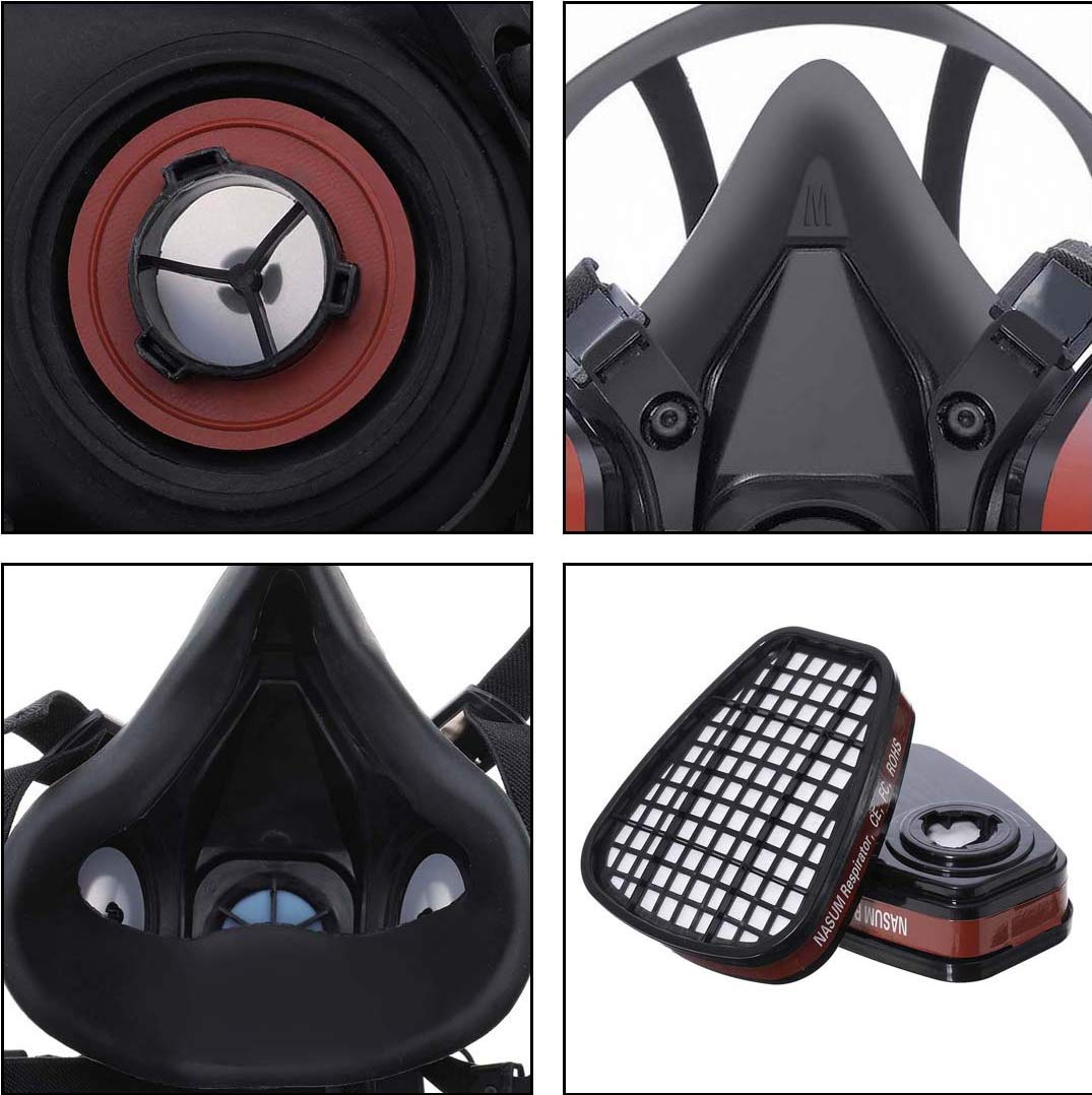 Masker Gas debu Anti kabut, ma - Dust Mask Construction ulasan dan harga