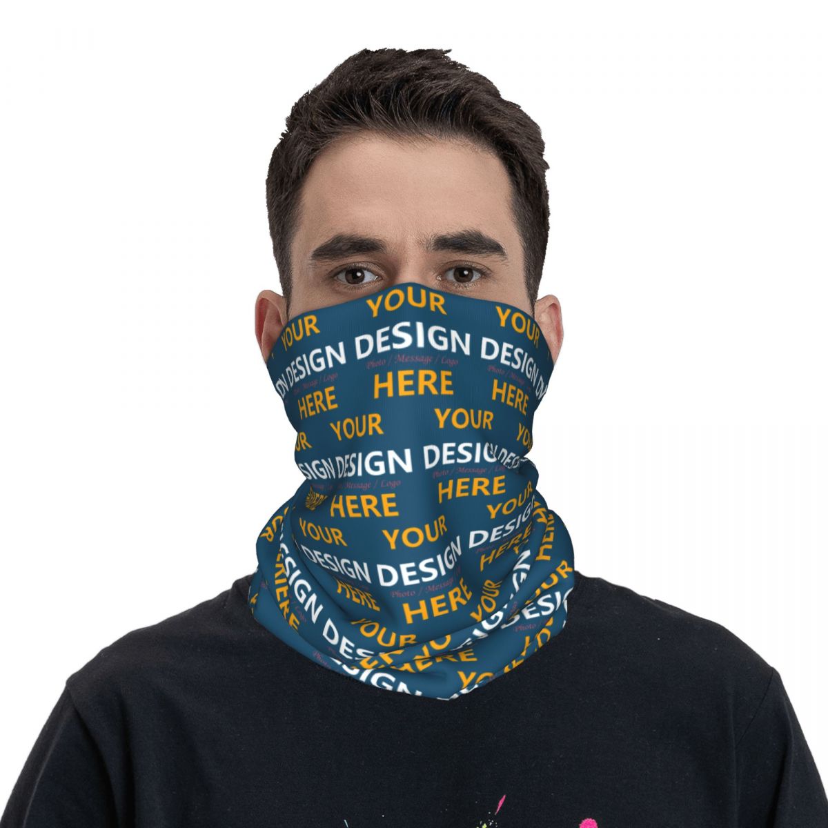 Bandana Penutup Leher Desain K - Neck Gaiter Face Cover ulasan dan harga