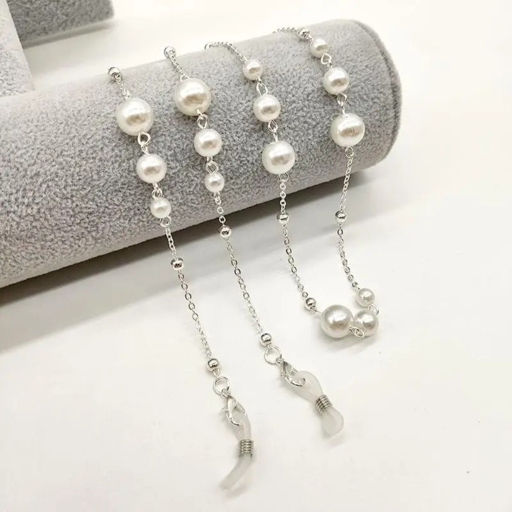 Rantai Kacamata Mutiara Trendi - Mask Lanyard Adjustable ulasan dan harga
