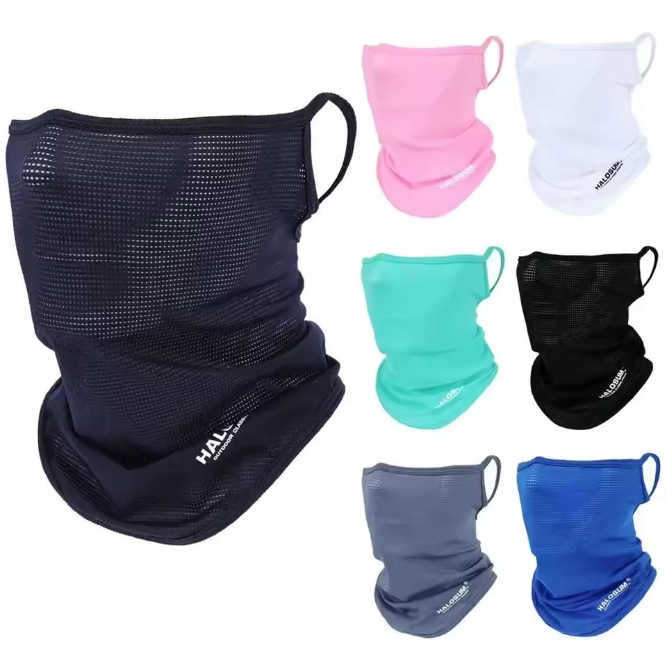 Masker Wajah Penuh Bahan Sutra - Sports Mask Breathable ulasan dan harga