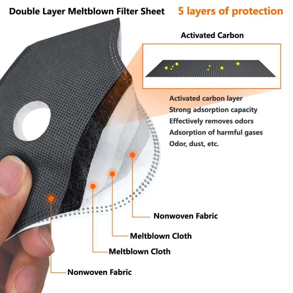 1 Buah Masker Bersepeda dengan - Dust Mask Construction ulasan dan harga