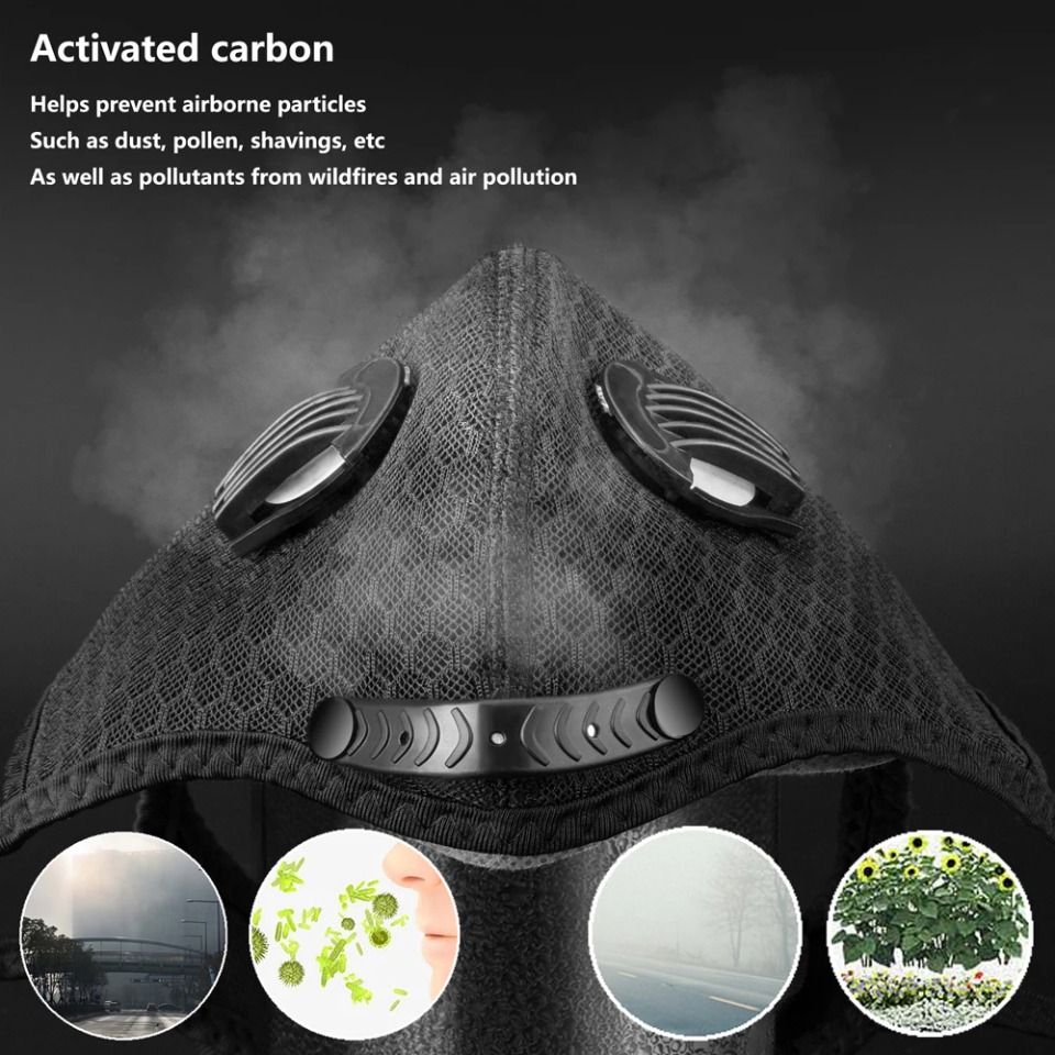 1 Buah Masker Bersepeda dengan - Dust Mask Construction ulasan dan harga