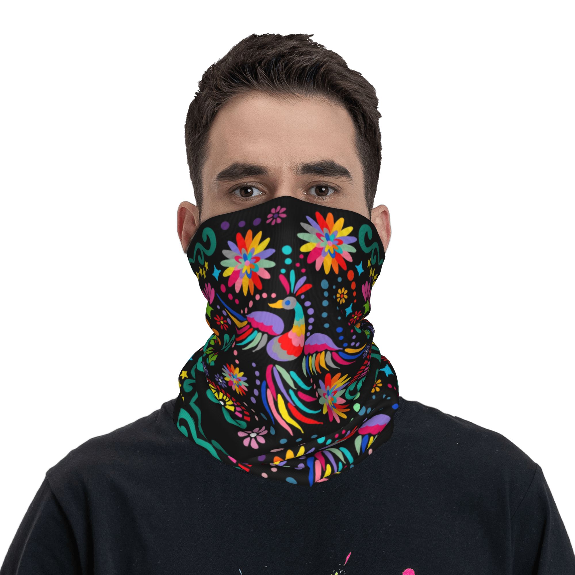 Bandana Tekstil Motif Bunga Me - Neck Gaiter Face Cover ulasan dan harga