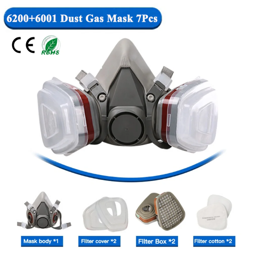 Respirator Debu 6200 Set Maske - Face Mask Storage Box ulasan dan harga